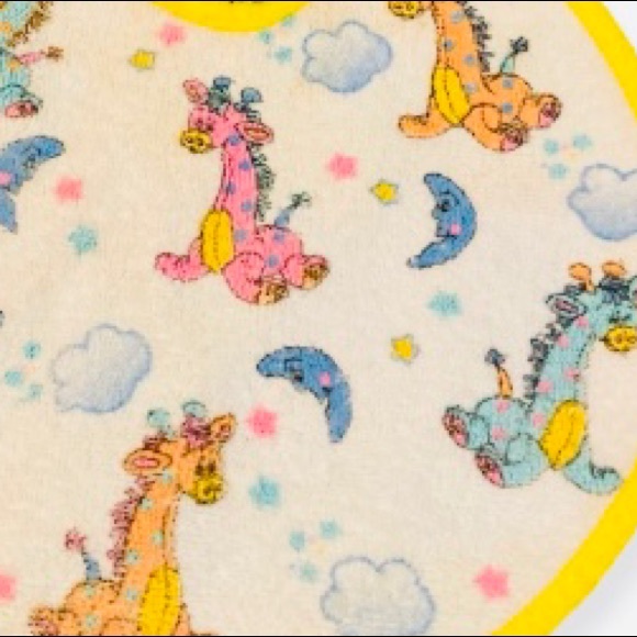 💖90s Retro Giraffes Bib 🦒💜💖 - Picture 2 of 14